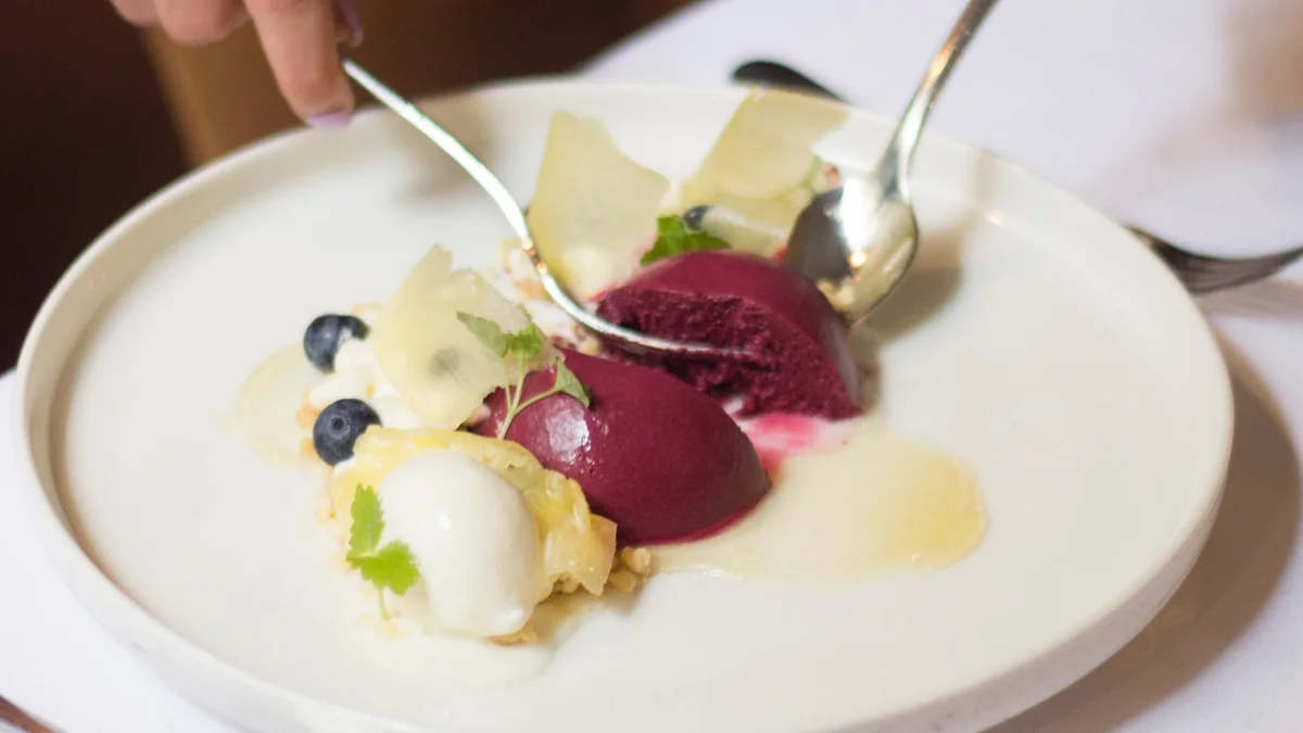 Gourmet-Teller in einem Frankfurter Restaurant